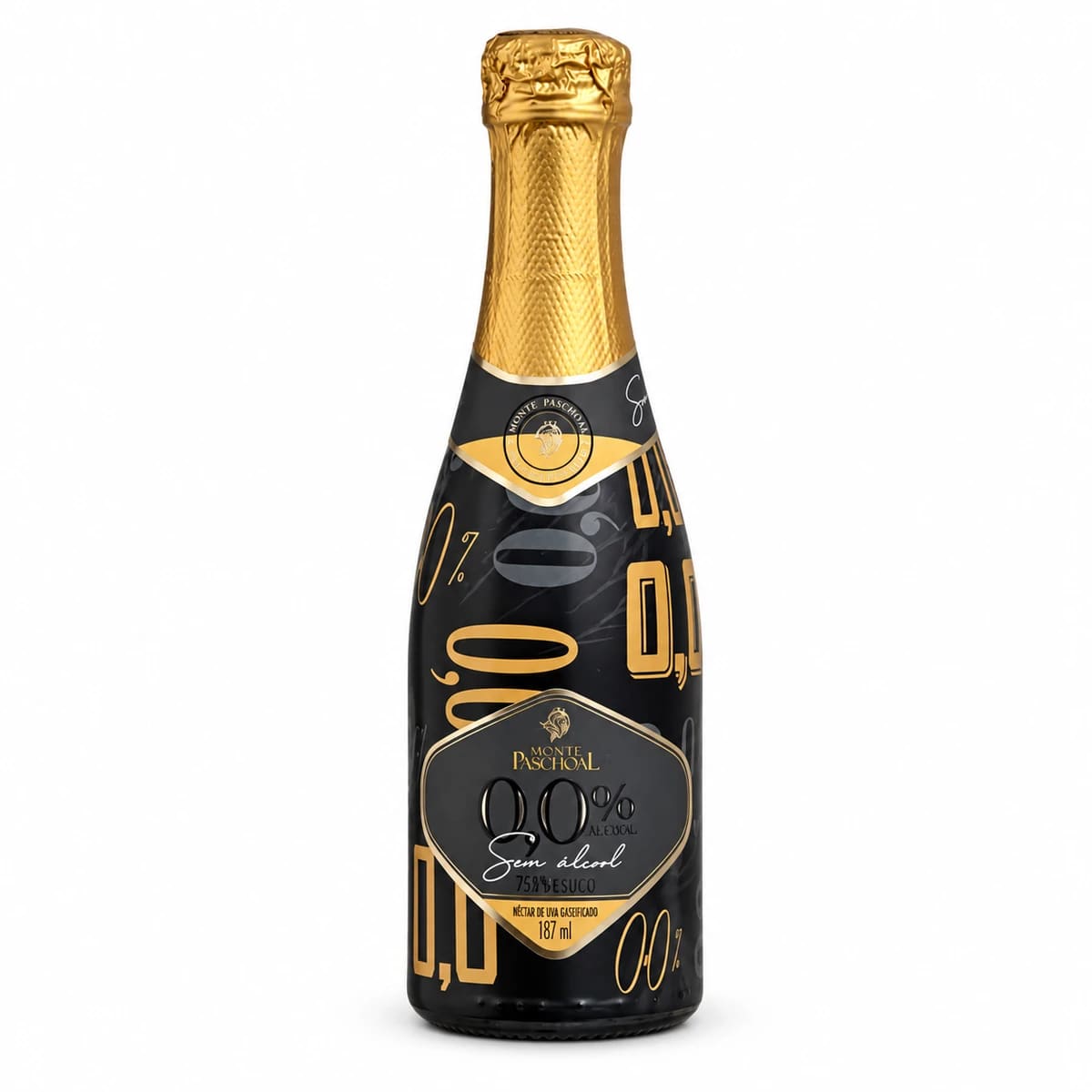 Vinho Zero Álcool Néctar de Uva Gaseificado Monte Paschoal l 187mL