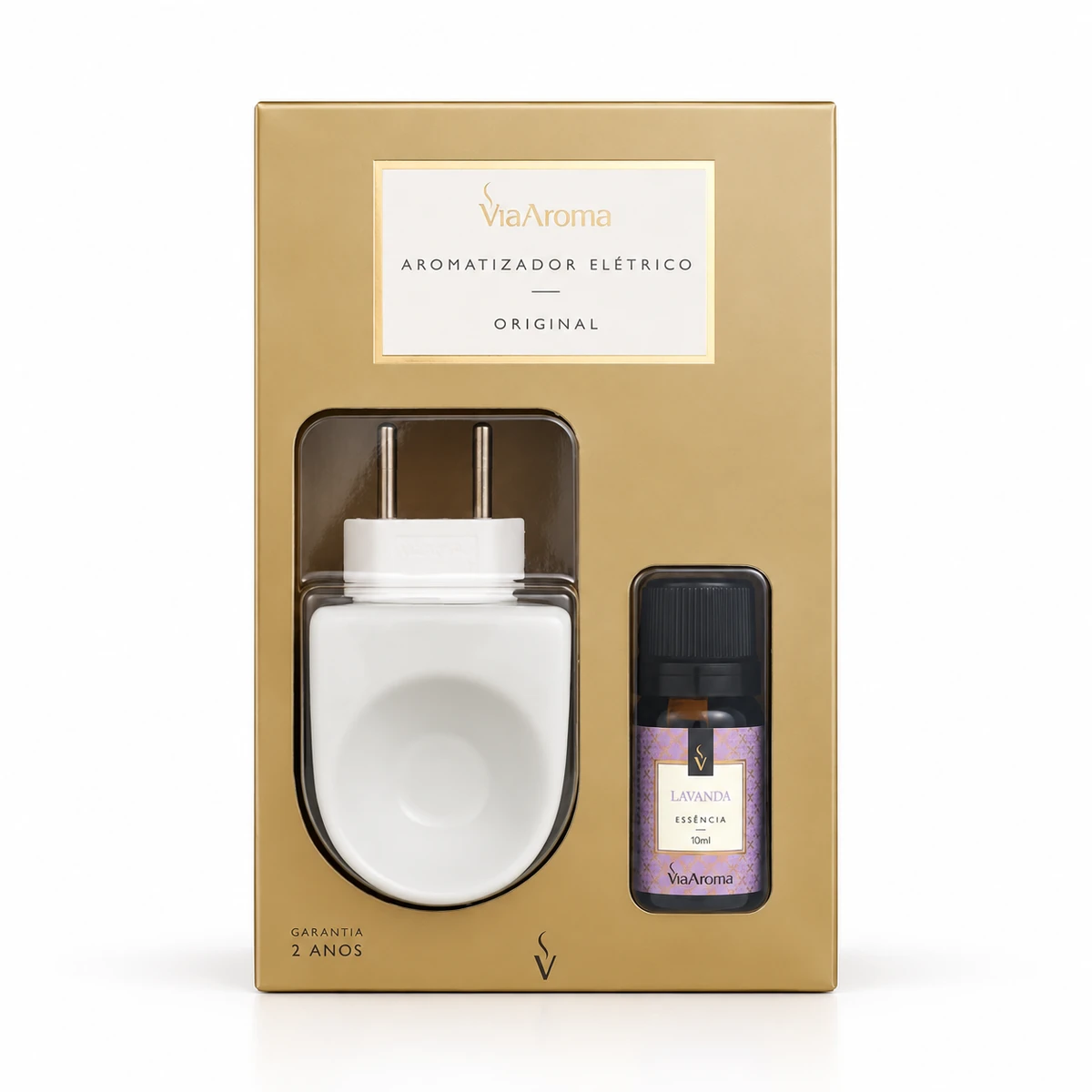 Aromatizador Elétrico Bivolt Original Via Aroma 1 Essência Lavanda