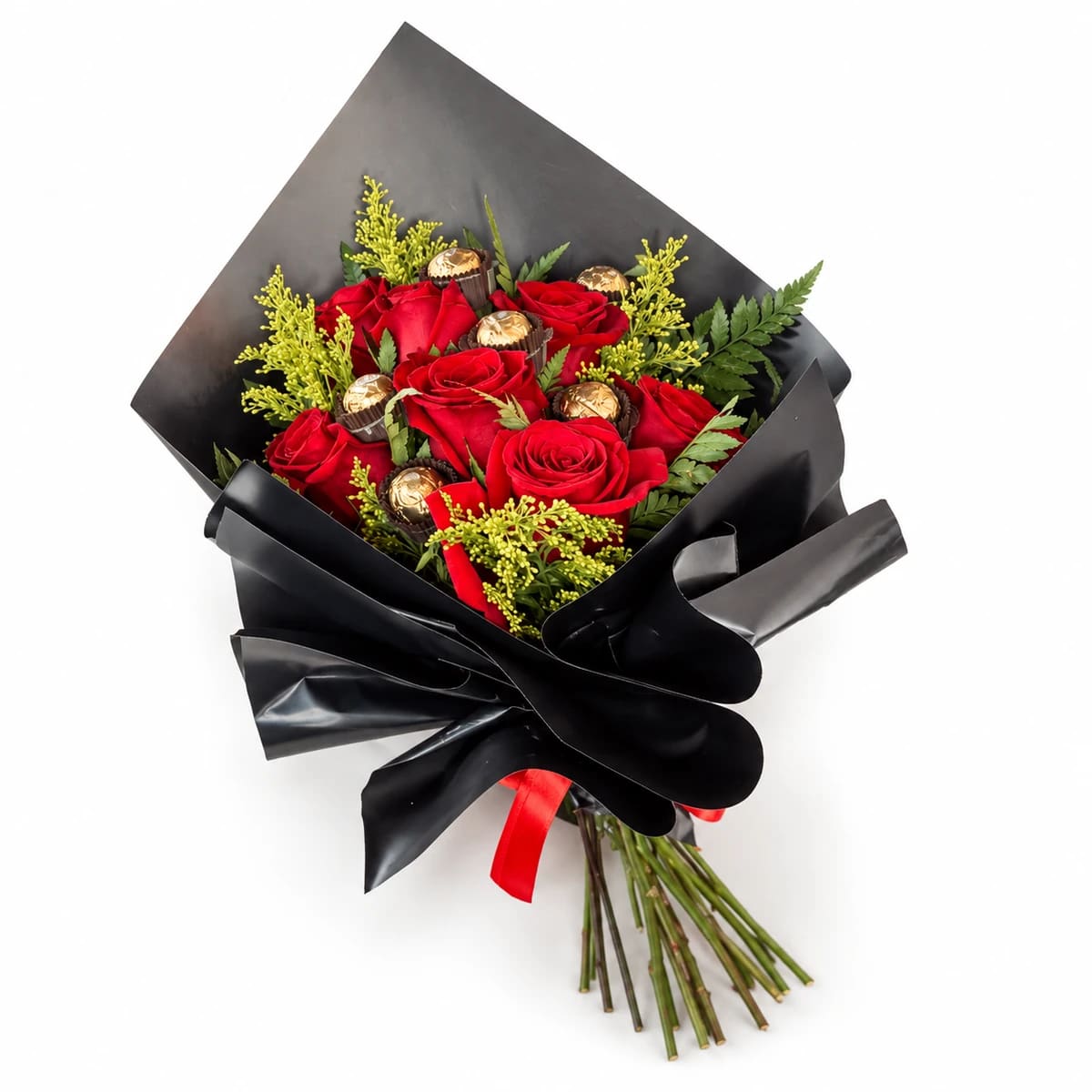 Buquê Entre Rosas e Bombons