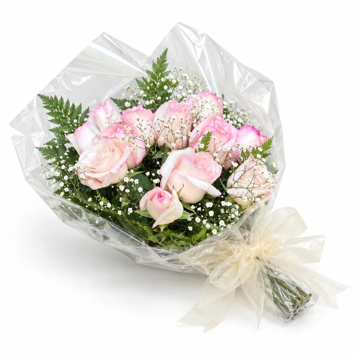 Buquê 12 Rosas Rosa Vânia