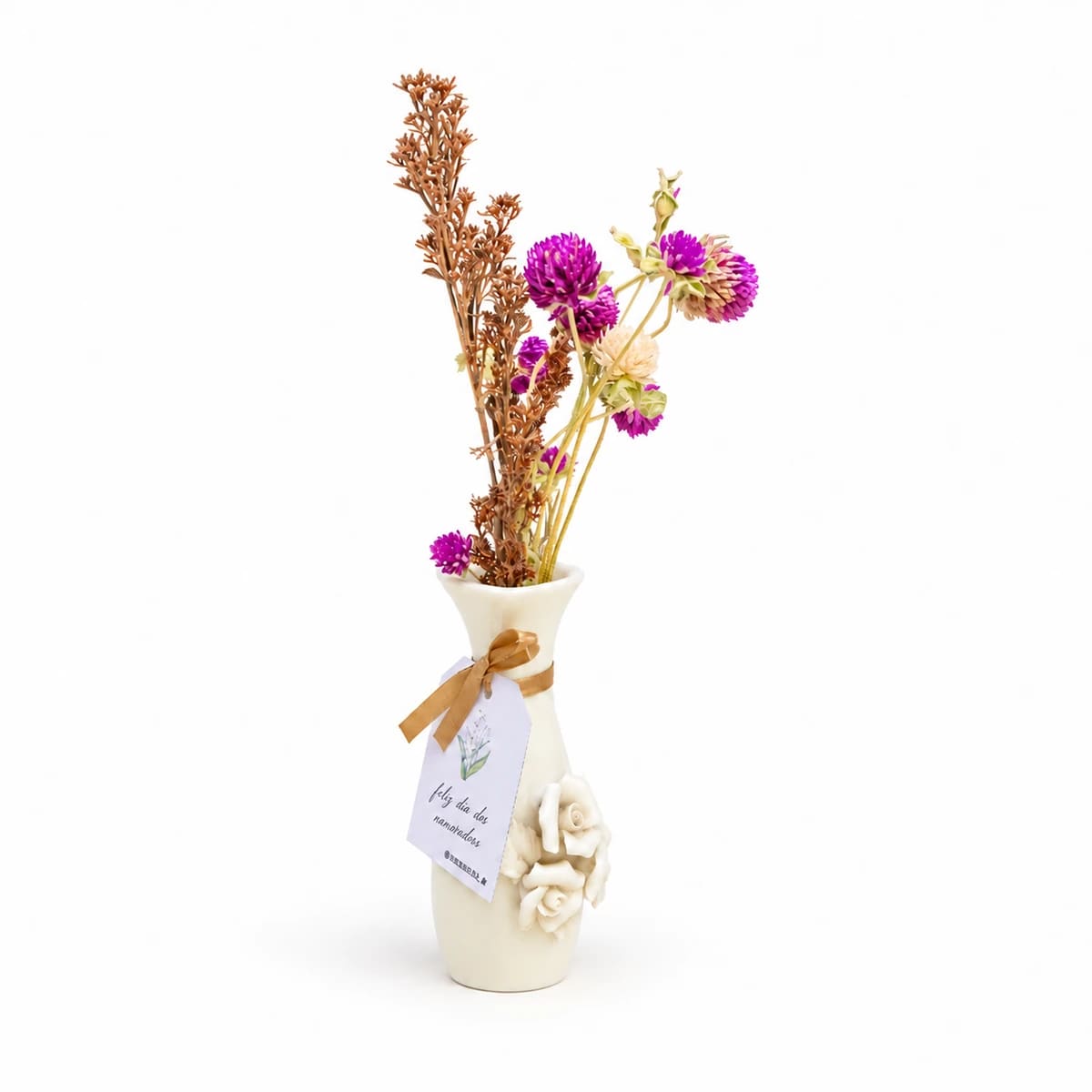 Vaso Charme Flores Sempre vivas