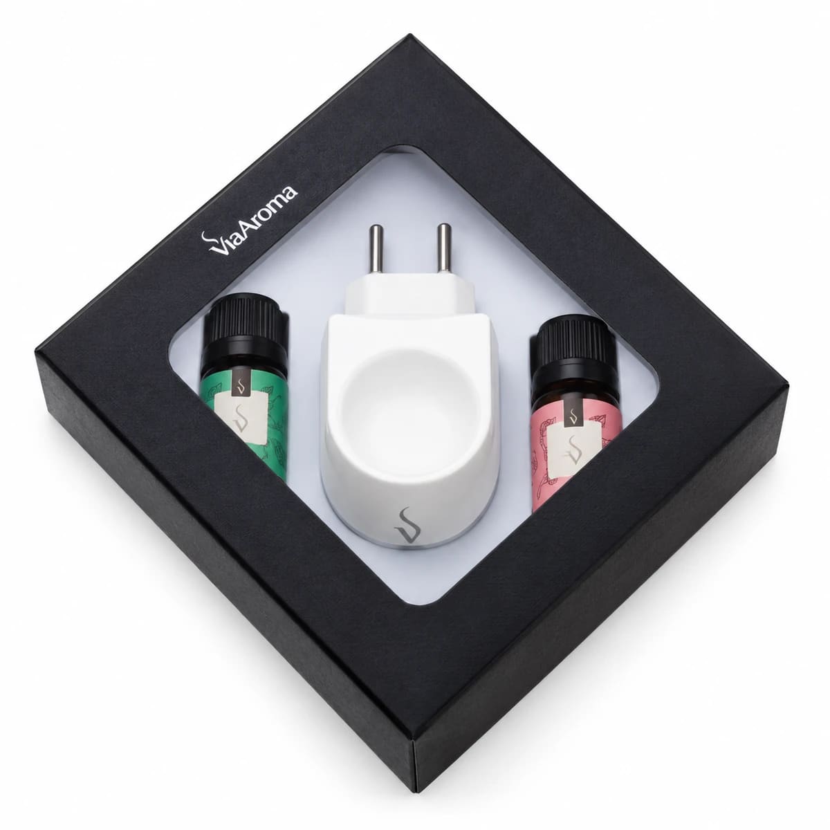 Aromatizador Kit Presente Elétrico Bivolt Via Aroma Duo Peonia Gardem e Breeze