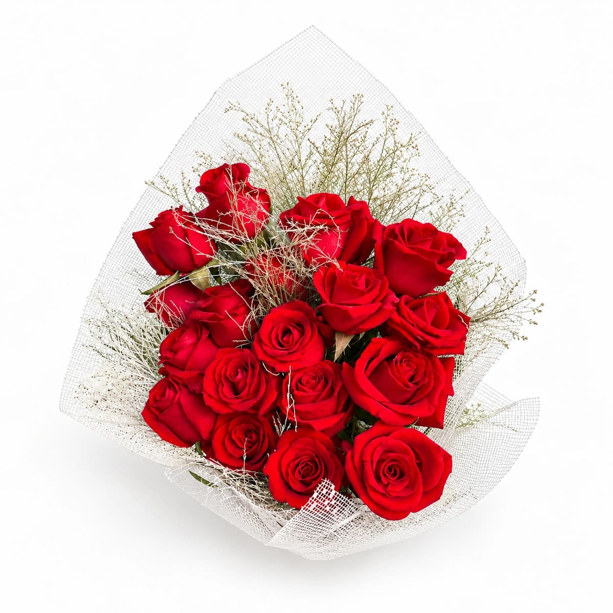 Buquê Perdão 18 rosas (Emb Tela)