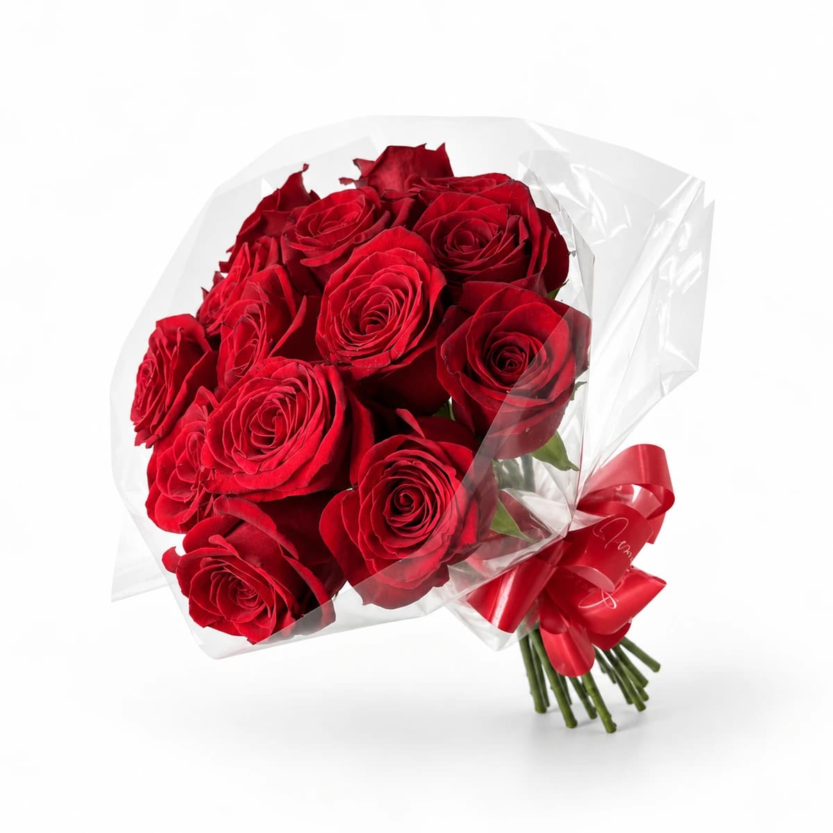 Buquê 15 rosas à moda Estância A (decor Celofane)