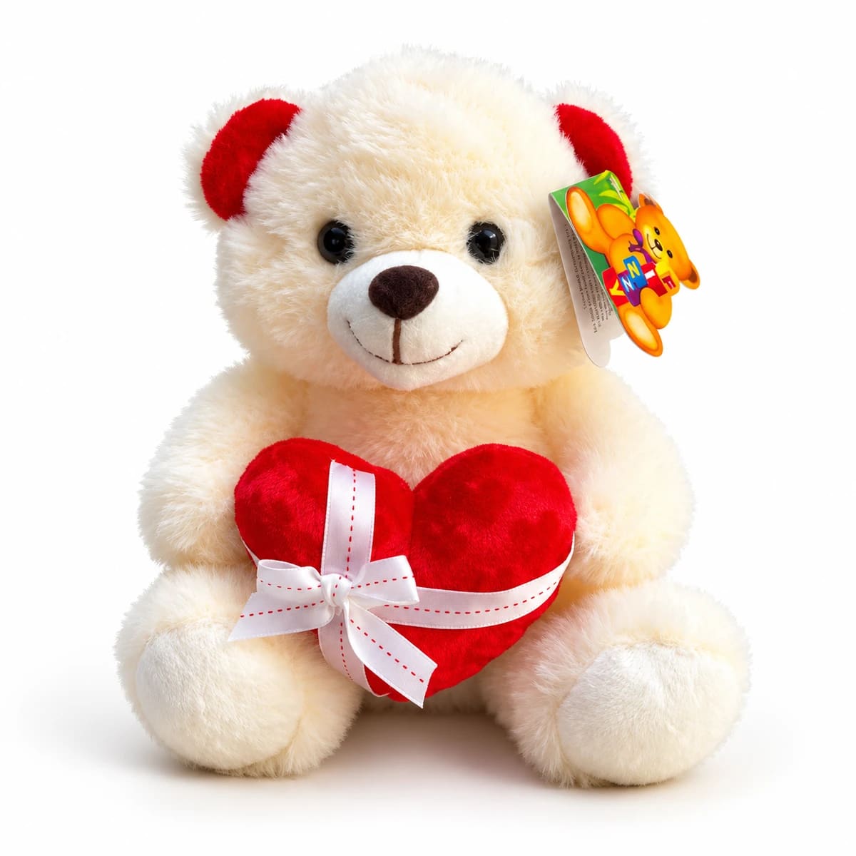 Urso pelúcia romântico branco FC2636