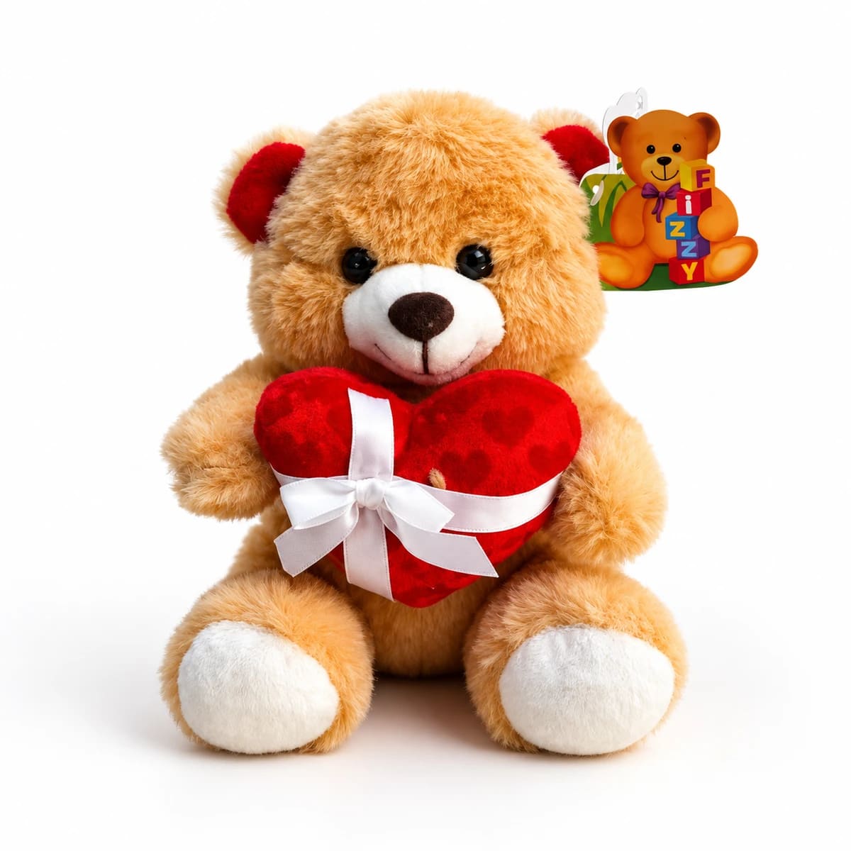Urso pelúcia romântico caramelo FC2636