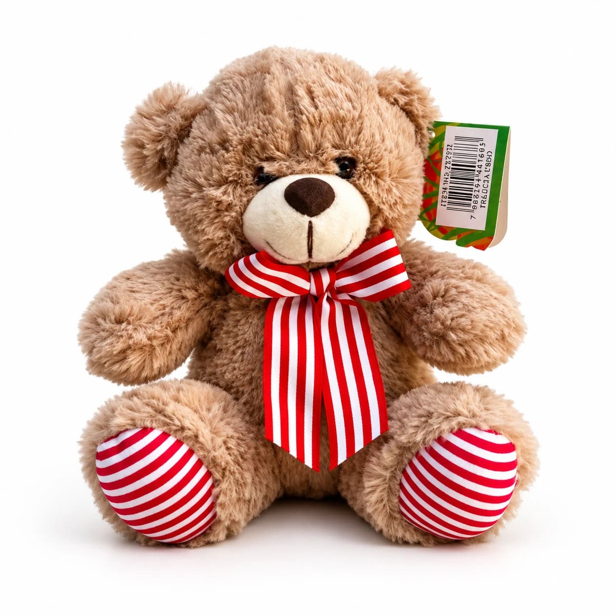 Urso pelúcia pata listrada rosa FE7372