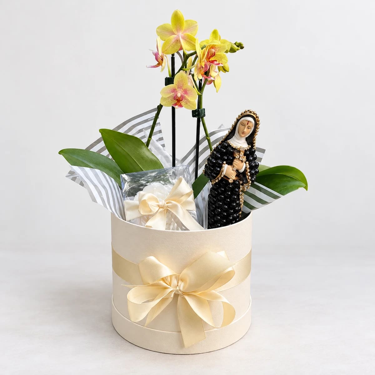 Box Fé que Floresce _ Santa Rita + Mini Orquidea (Cópia)