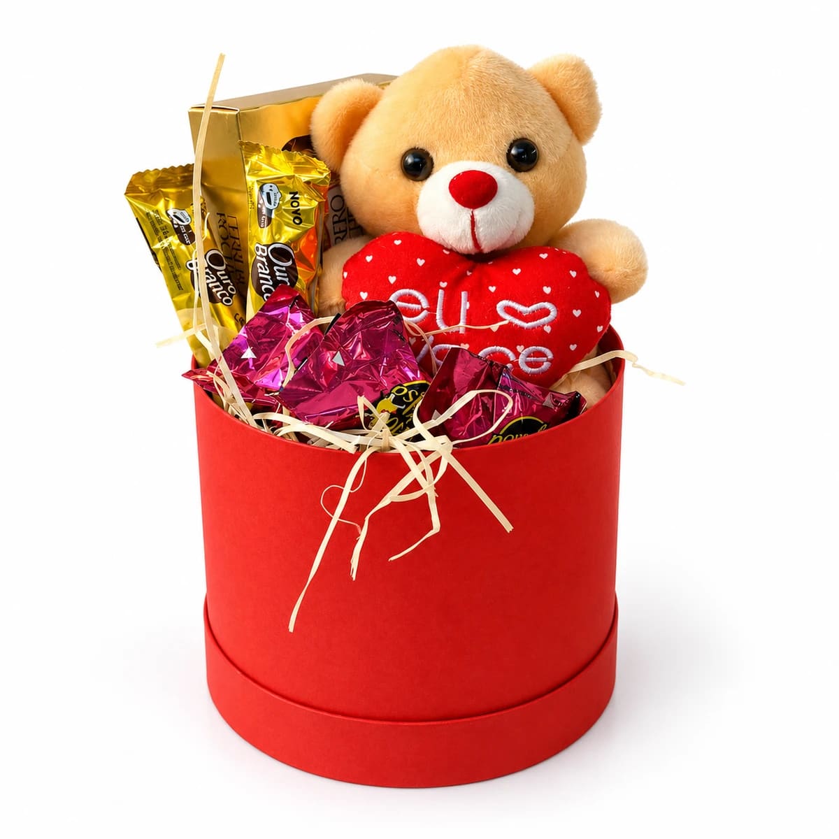 Box Romântico Chocolate e Urso
