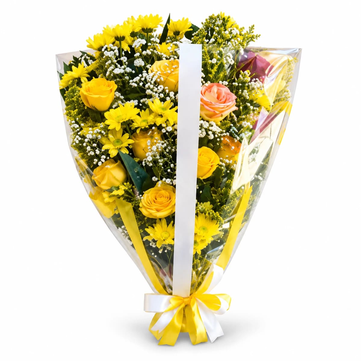 Arranjo Ramalhete Fúnebre Amarelo