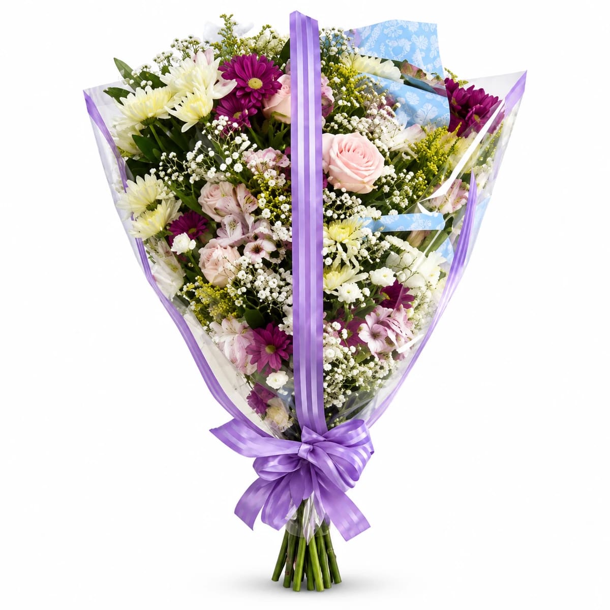 Arranjo Ramalhete Fúnebre Roxo