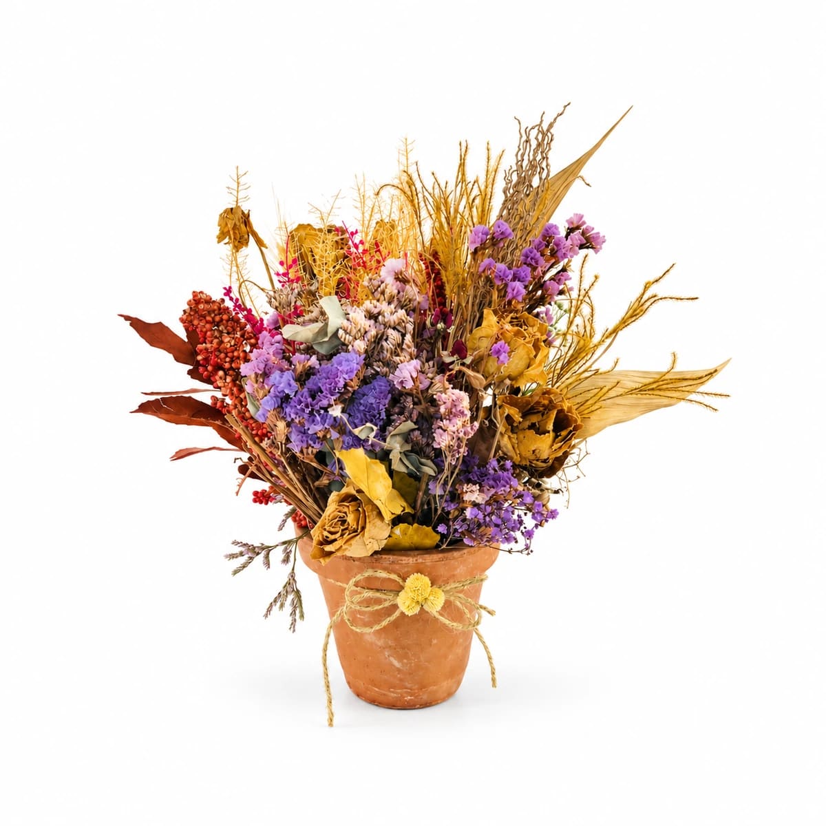 Vaso Flores Desidratadas Amizade