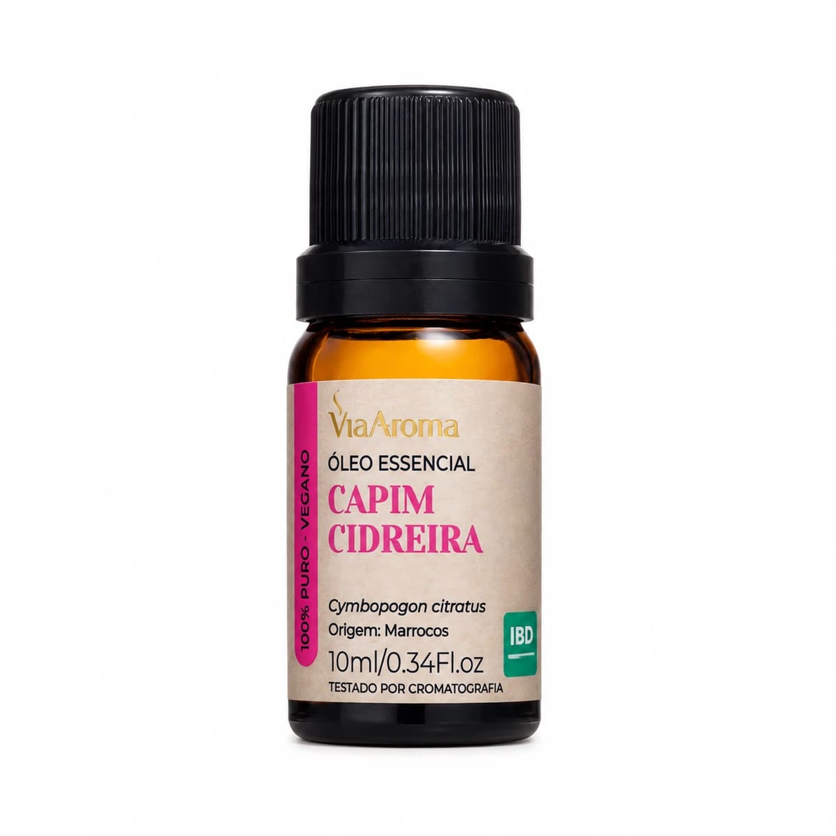 Óleo Essencia Capim Cidreira Via Aroma 10 ml